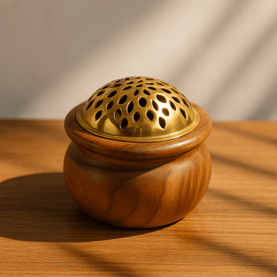 Elegant Wooden & Crystal Bakhoor Holders