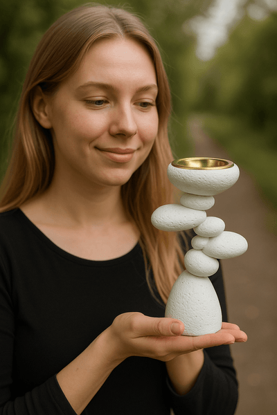Stone Stack Incense Burner